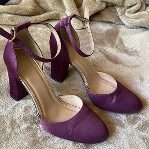 PURPLE CHUNK HEELS